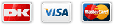 Mulige betalingskort - Dankort, Visa og Mastercard